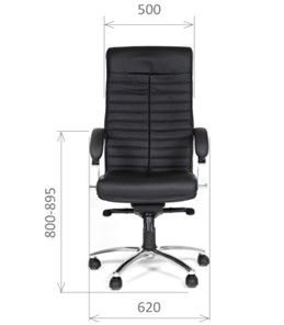 Компьютерное кресло CHAIRMAN 480 Экокожа премиум черная в Благовещенске - предосмотр 1